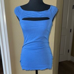 Bailey 44 Blue Cutout Square Neck Tank